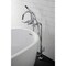 Aqua Vintage CCK8101DKL Freestanding Tub Faucet with Supply Line, Stop Valve, Polished Chrome CCK8101DKL - alternate 5